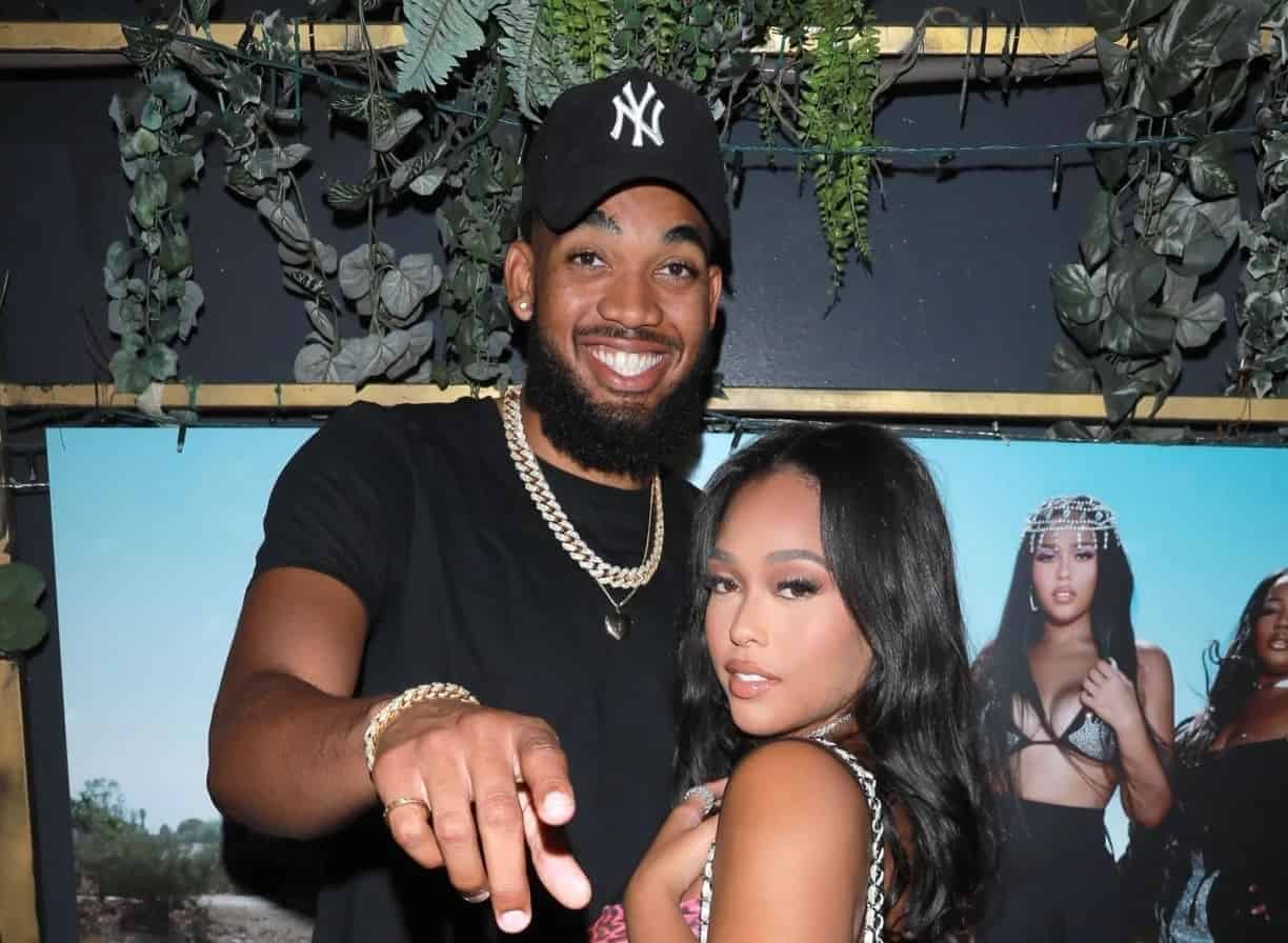 Karl Anthony Towns Girlfriend Jordyn Woods Wears See Through Outfit On