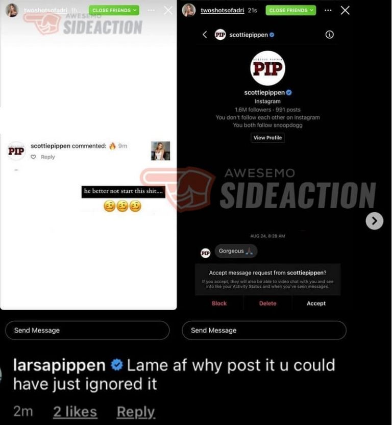 Larsa Pippen Responds To Ig Model Who Exposed Scottie Sliding Into Her