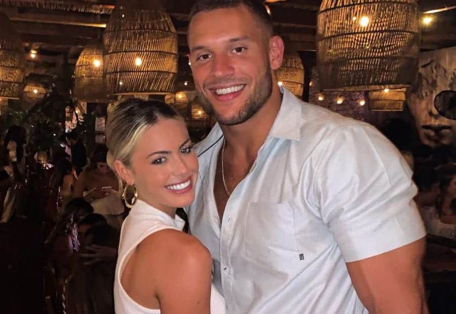 Nick Bosa S Girlfriend Gives Him An Epic Send Off From Bed