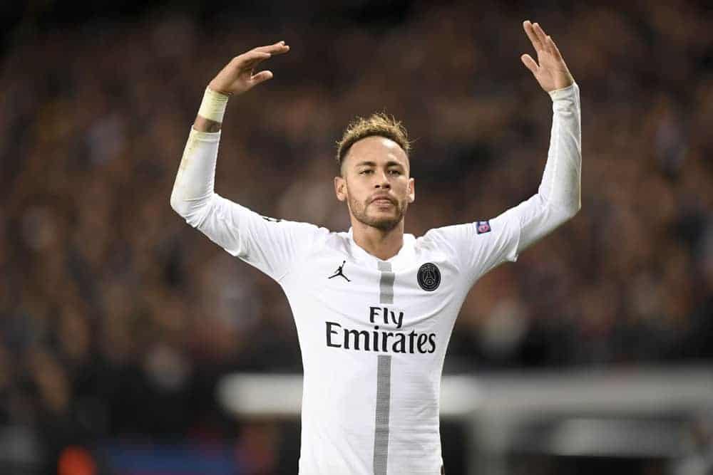 DraftKings UCL DFS Picks cheat sheet for Tuesday April 13 based on Awesemo's expert projections and ownership with Neymar
