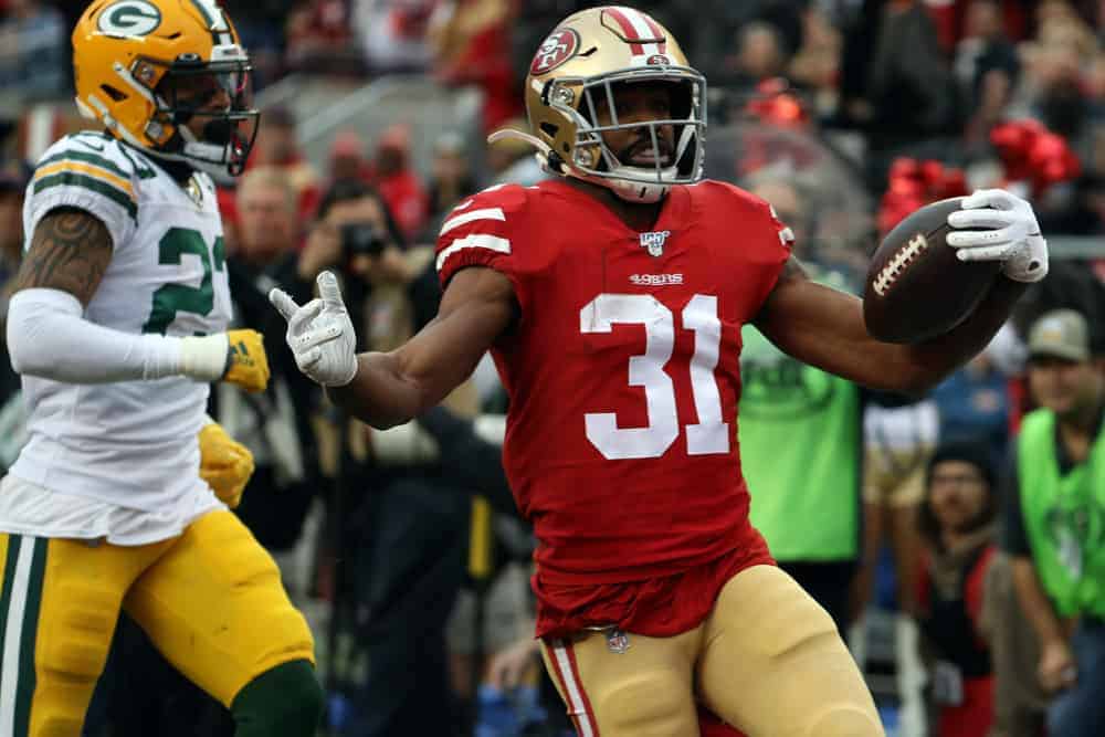 Week 13 NFL DFS Picks Monday Night FOotball DraftKings Leverage Plays ownership projections expert NFL Best Bets Betting Picks Monday Night Football Bills 49ers