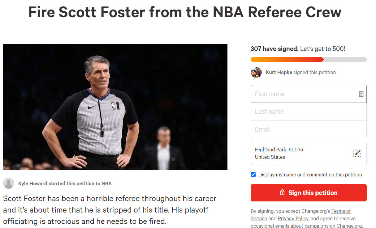 Scott Foster Petition