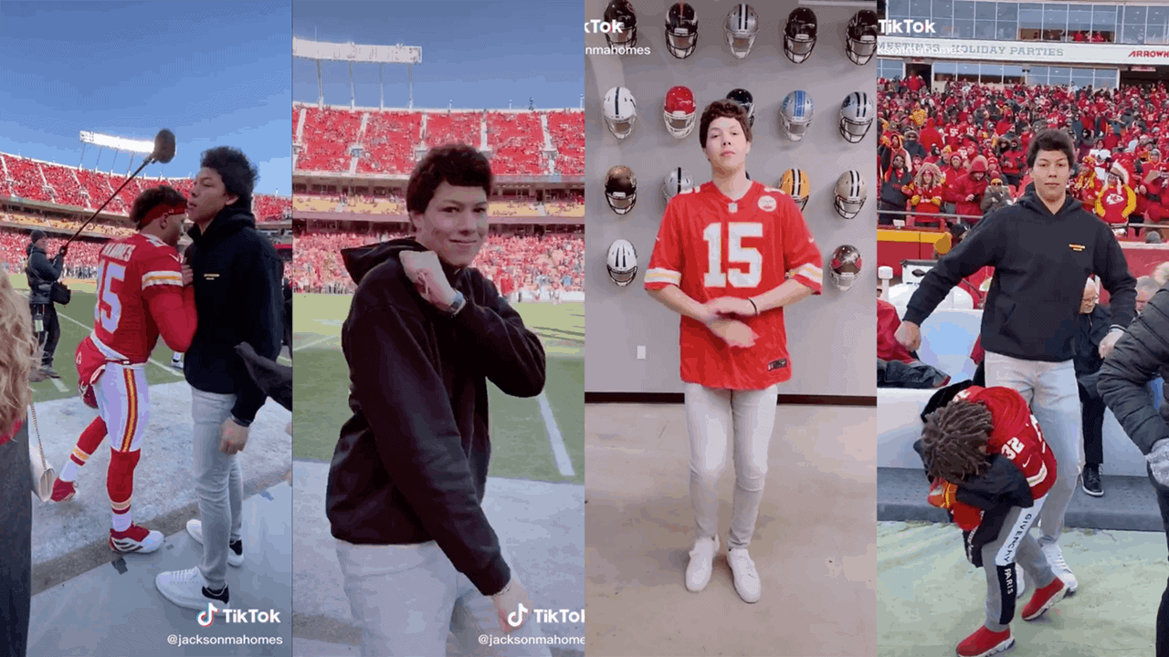 Patrick Mahomes' brother Jackson made a name for himself on Tik Tok. Learn what he's doing to stand out from his Super Bowl-winning brother.