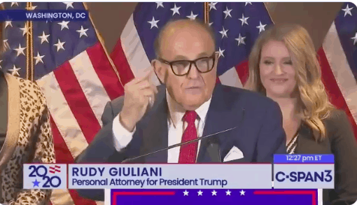 Rudy Giuliani makes baseless claims of voter fraud and insults philadelphia eagles fans