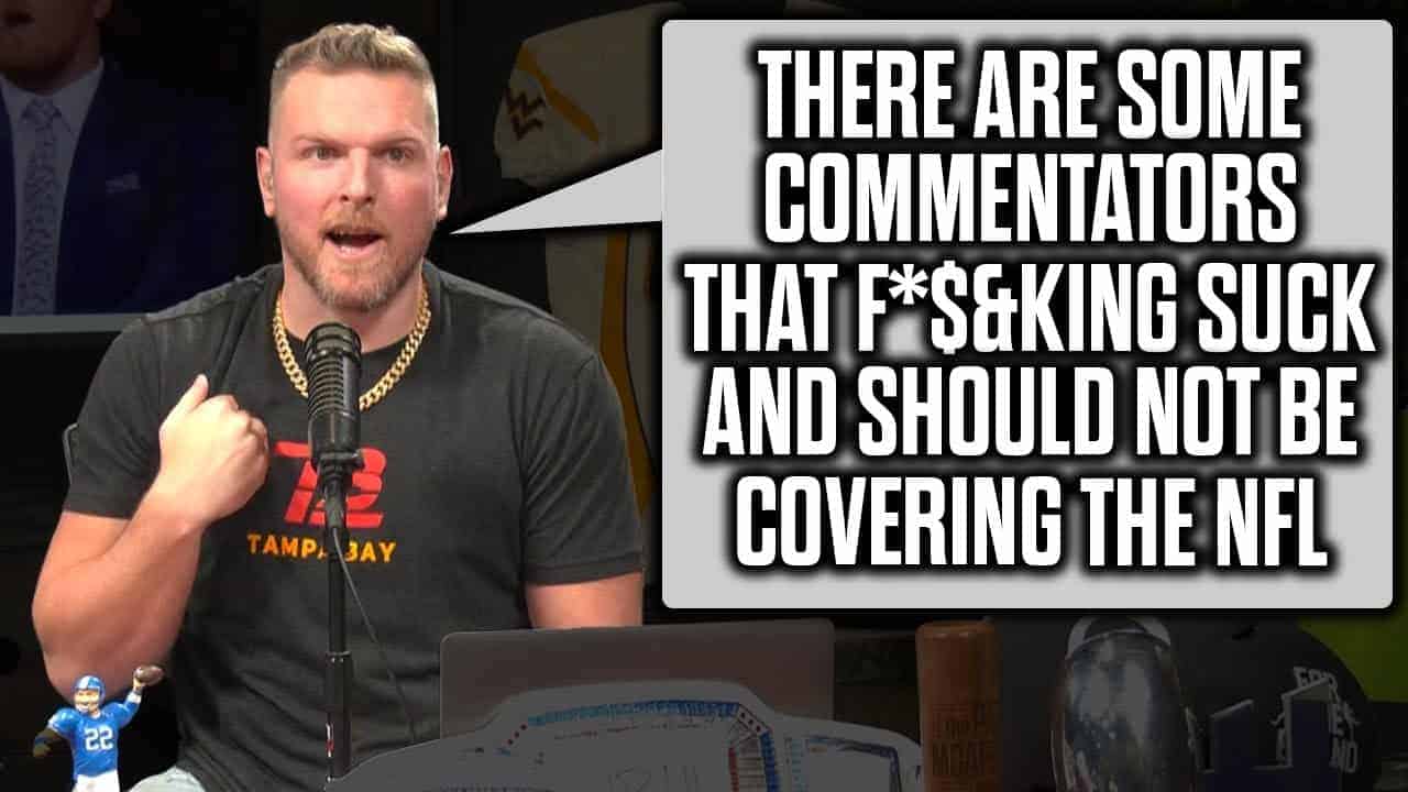 pat mcafee goes on rant about NFL announcers