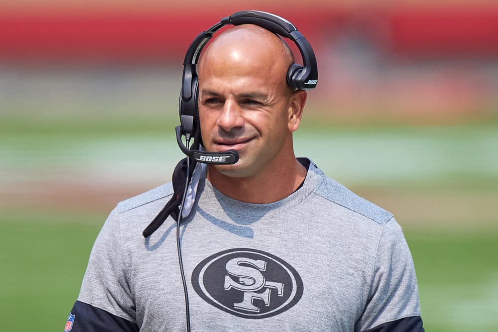 Jets head coach Robert Saleh speaks on the story of Brian Kelly making him and Matt LaFleur shovel his driveway back in the day