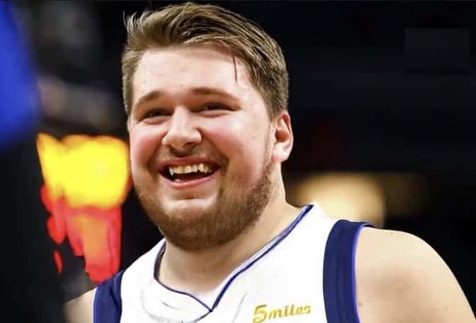 Luka Doncic of Dallas Mavericks is looking chubby