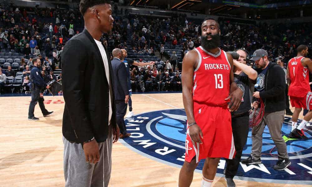 NBA stars James Harden Jimmy Butler team up with Miami Heat in trade from Houston Rockets?