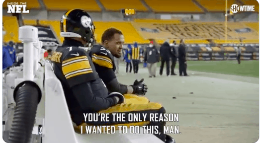 Maurkice Pouncey and Ben Roethlisberger have emotional talk