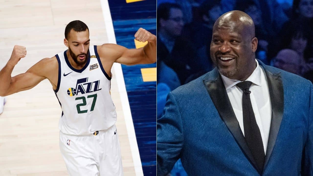 Rudy Gobert and Shaquille O'Neal had a pretend fight
