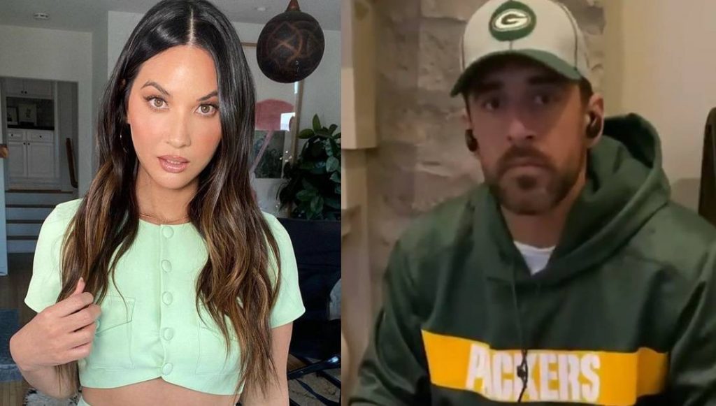 Aaron Rodgers Ex Olivia Munn Reacts To His Engagement To Shailene Woodley Side Action 3356