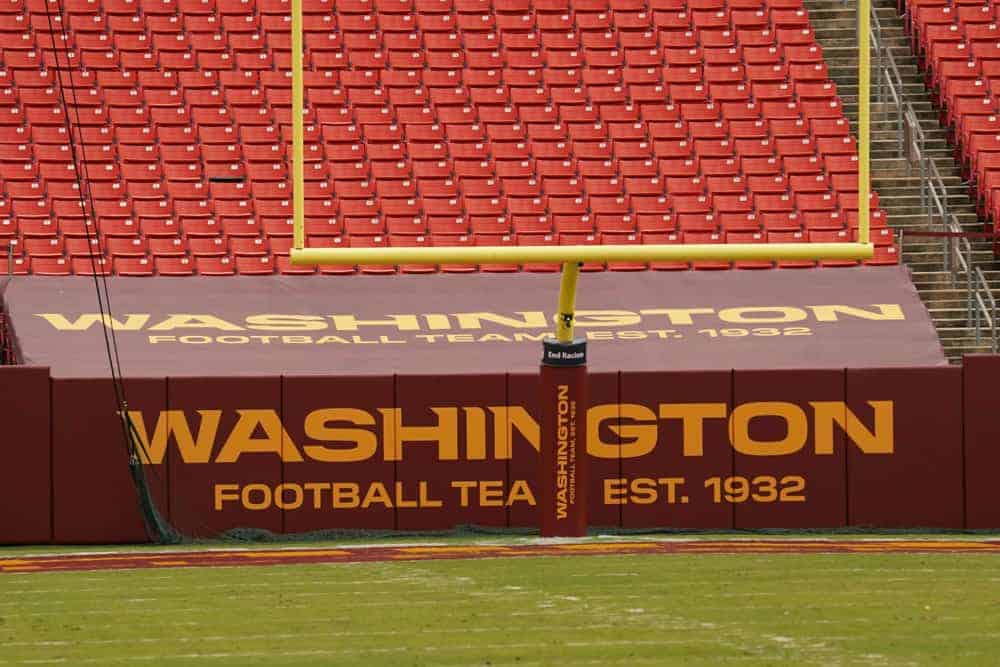 A helicopter circling FedEx field appears to have leaked the Washington Football Team's new name that's set to be announced on Wednesday