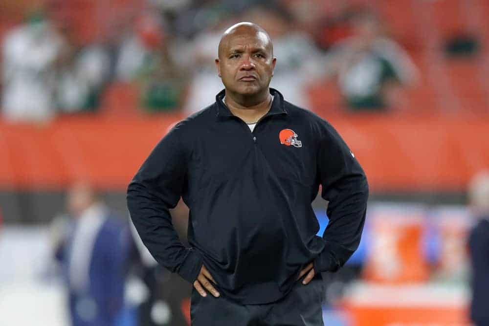 Former Cleveland Browns head coach Hue Jackson joins Brian Flores by saying he was offered money to tank games when he was first joining the team