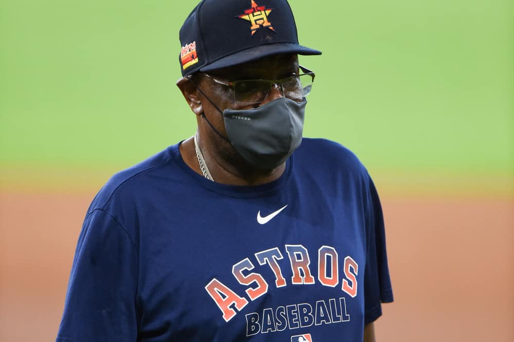 Houston Astros manager Dusty Baker is keeping his late friend, hank Aaron, at the front of his mind as he goes for his first World Series championship