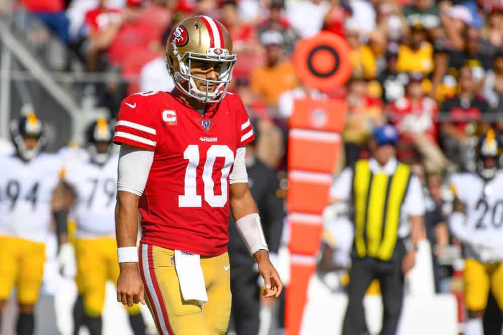 San Francisco 49ers general manager John Lynch spoke on his upcoming decision on whether or not to trade Jimmy Garoppolo in the offseason