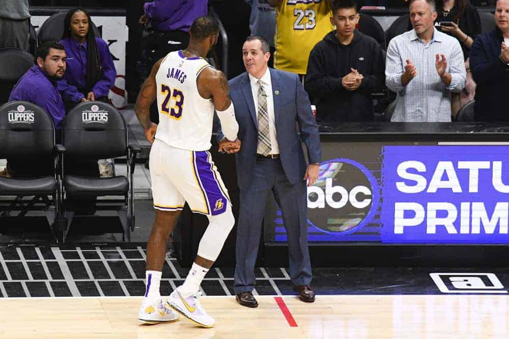 Lakers coach Frank Vogel took the time to reflect on the plethora of LeBron James rumors and quotes that were circling the web during the All-Star break