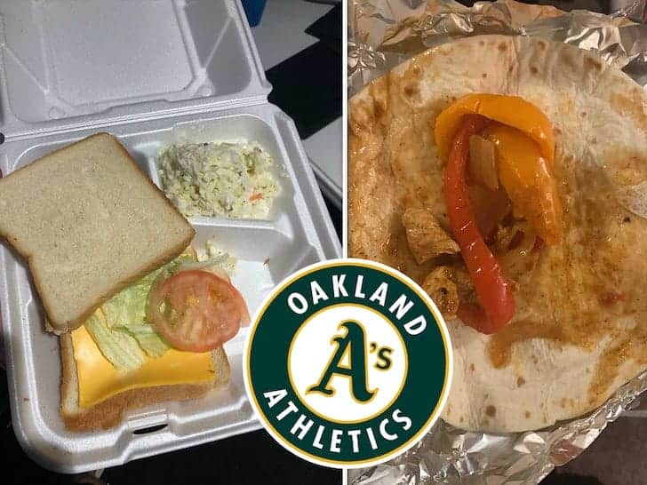 A's Minor League Food Picture Goes Viral for Looking Like Fyre Festival