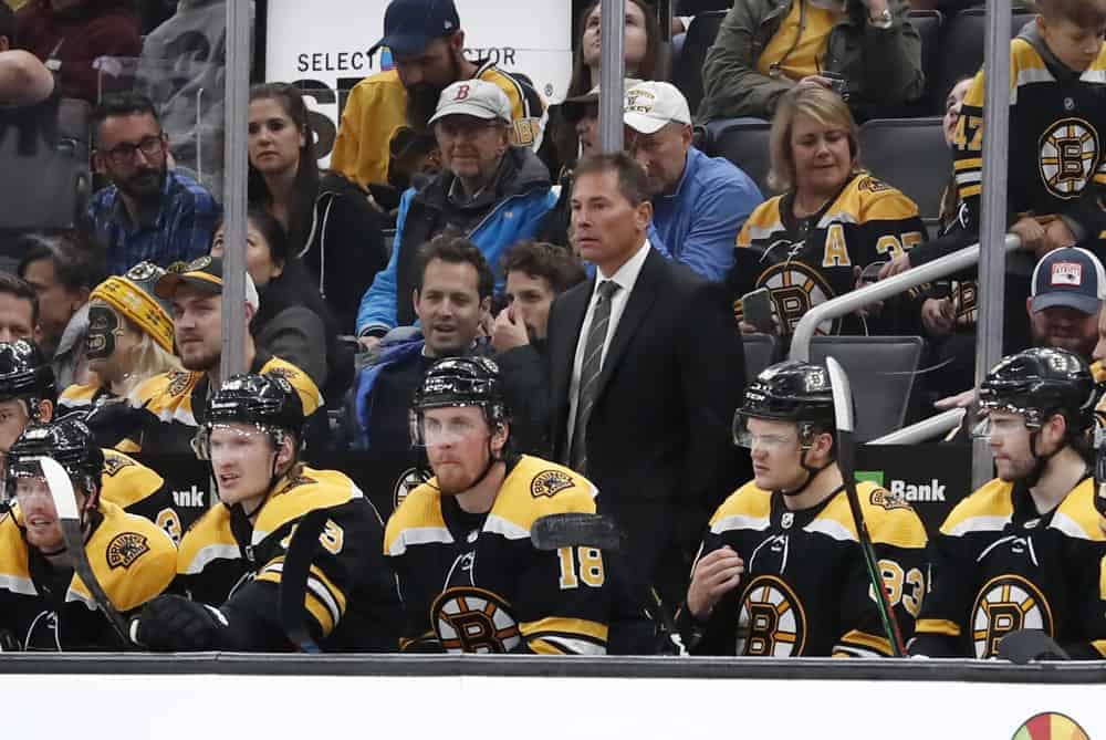 Boston Bruins head coach Bruce Cassidy was fined after making comments about Islanders coach Barry Trotz and the officiating during the series