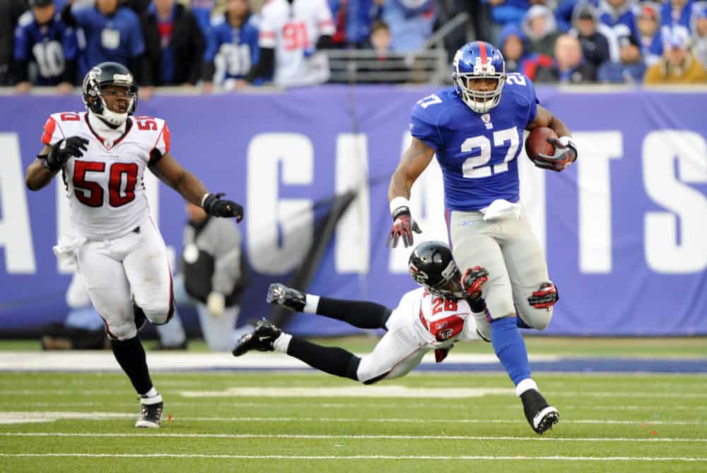 Former bruising New York Giants running back Brandon Jacobs claims that teams have been in contact with him about becoming a defensive end