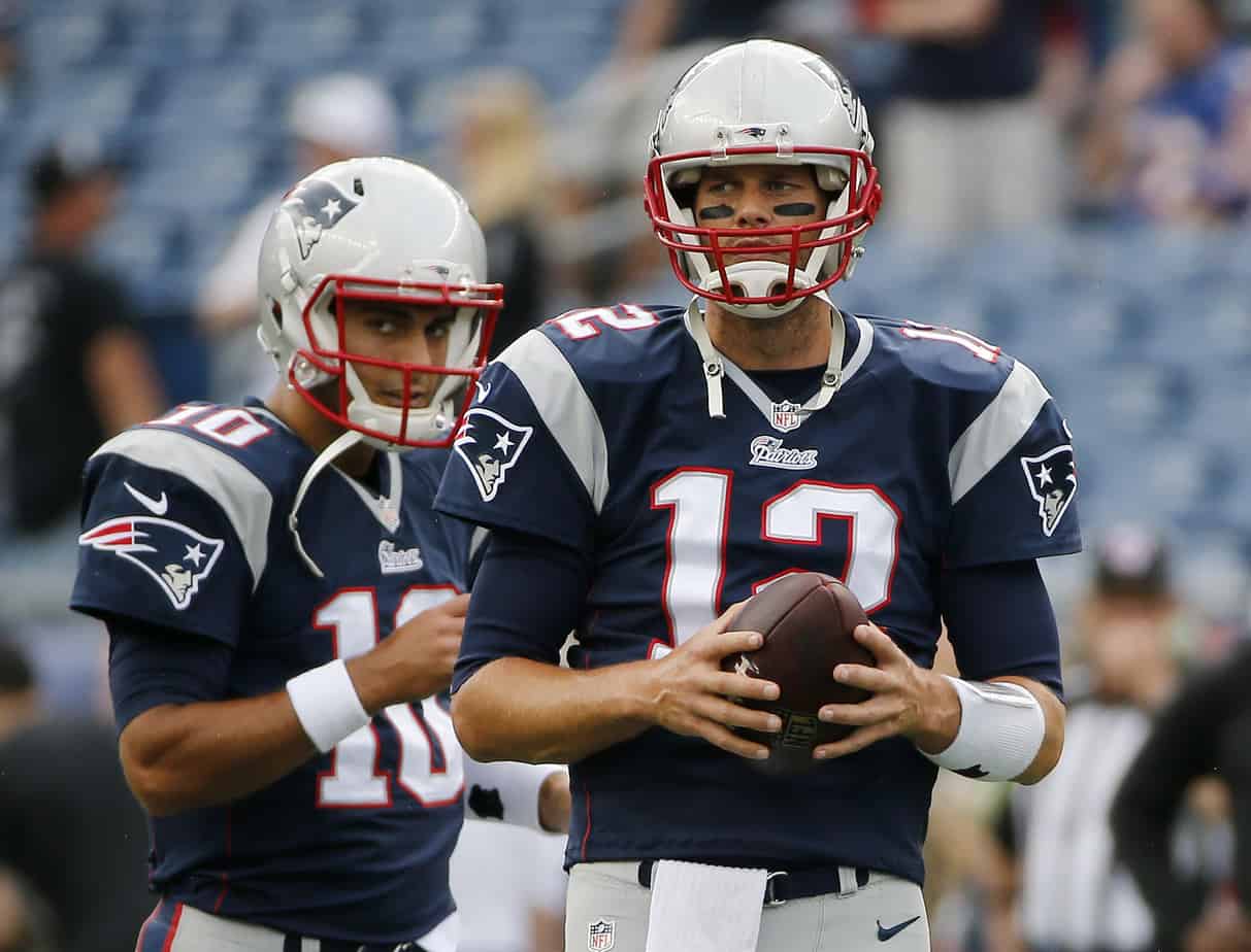 NFL fans are speculating that Tom Brady was throwing a savage dig at Jimmy Garoppolo in a leaked video circulating the web