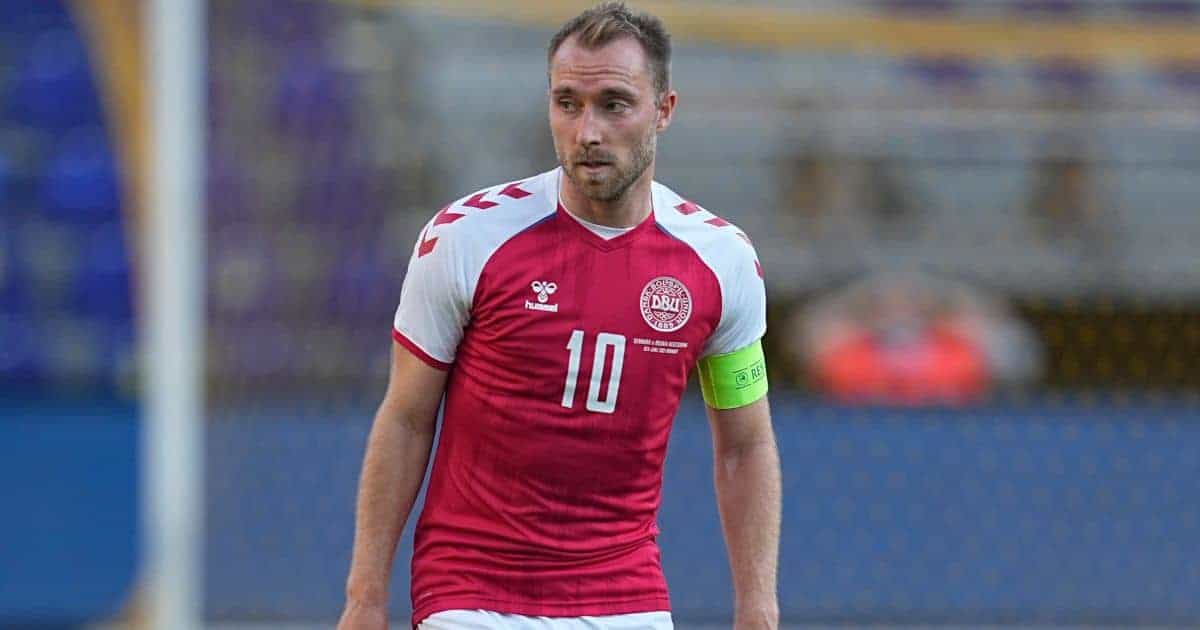 Denmark midfielder Christian Eriksen makes his first public appearance since suffering cardiac arrest on the pitch during EURO 2020
