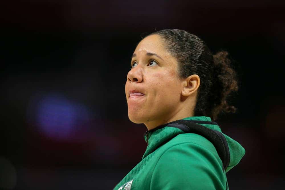 Boston Celtics fans set up a billboard close to the team's facility calling for Kara Lawson or Becky Hammon to be the next coach