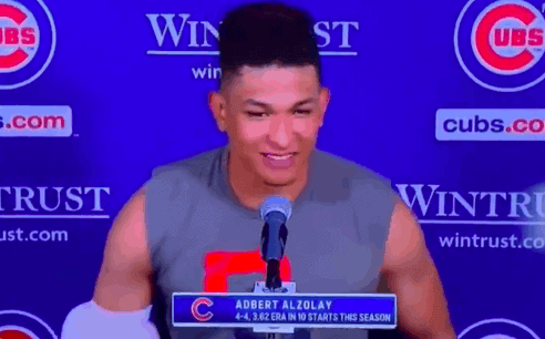 Chicago Cubs starting pitcher Adbert Alzolay has a bold comment about where he views his team in the NL Central this year