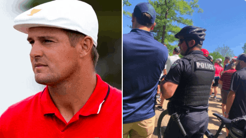 Bryson DeChambeau is having any fan who calls him Brooks Koepka's nickname "Brooksy" escorted out of The Memorial Tournament on Friday