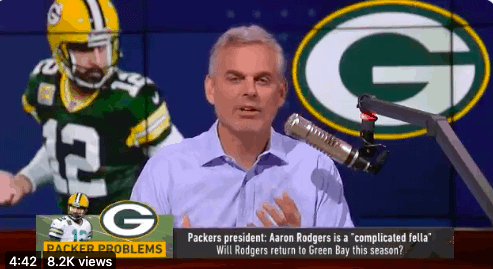 FS1 talk show host Colin Cowherd has an idea for the Green Bay Packers and Aaron Rodgers to get over this whole media firestorm