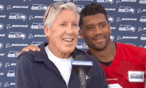 Russell Wilson crashed a Pete Carroll interview just to let everyone know where he stood with his longtime coach