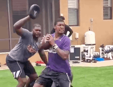 New Orleans Saints quarterback Jameis Winston is getting mercifully mocked on the web after a strange workout video surfaced
