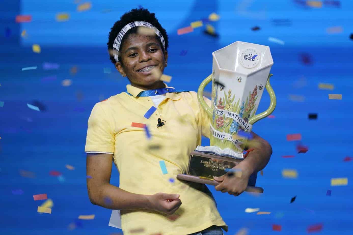 A video is surfacing of Scripps National Spelling Bee champion, Zaila Avant-garde, showing off ridiculous moves on a basketball court