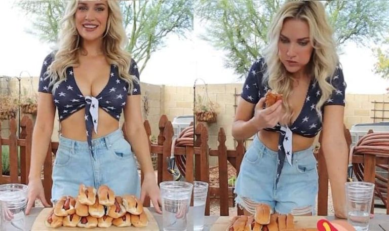 paige spiranac hot dogs