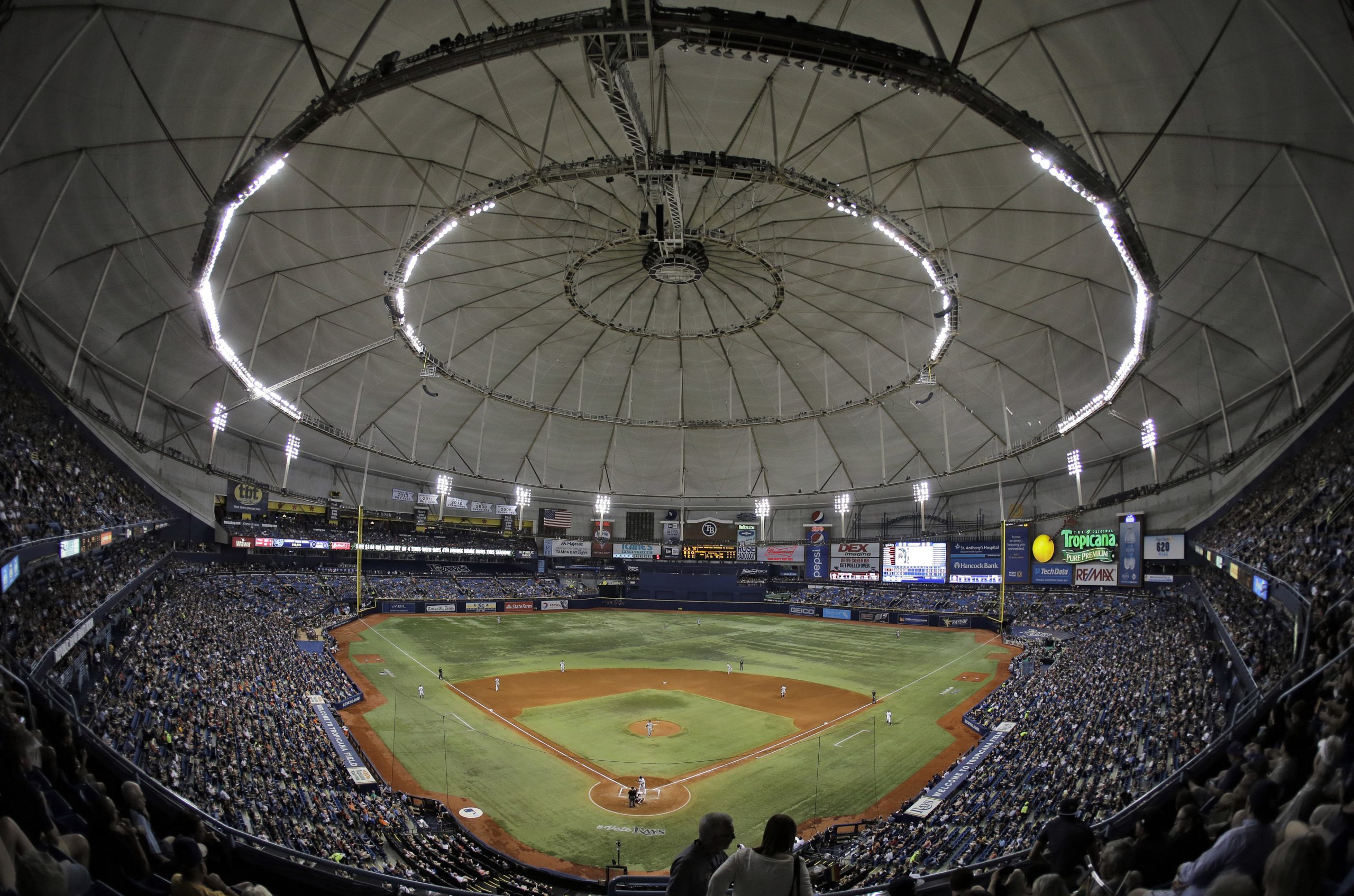 The Tampa Bay Rays set an embarrassing attendance record on Monday night, which has led to the question, "what the hell are they still doing there?"