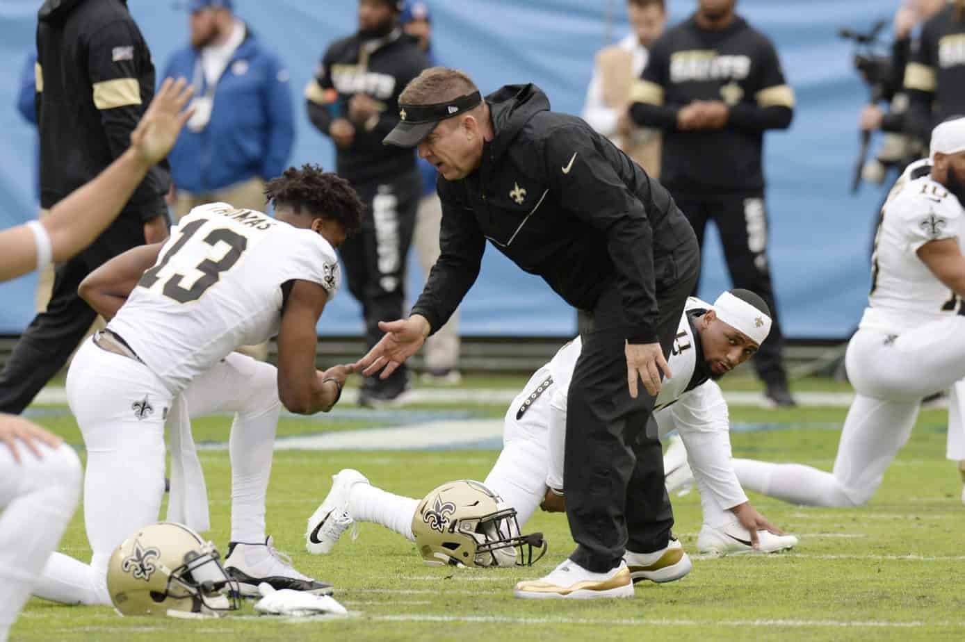 New Orleans Saints receiver Michael Thomas reacted to the surprise news that Sean Payton was retiring after a long time at the helm