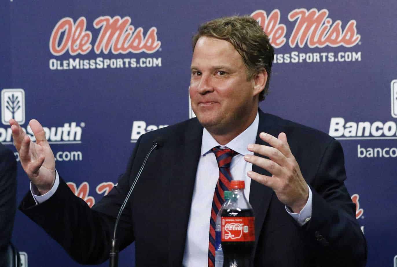 Ole Miss head coach Lane Kiffin took to social media to troll new LSU head coach Brian Kelly over an extremely award video of him dancing with a recruit