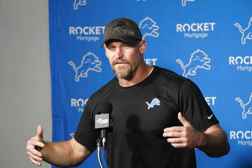 Detroit Lions head coach Dan Campbell was mic'd up for the team's opener against the 49ers on Sunday, and it was just as crazy as you'd expect
