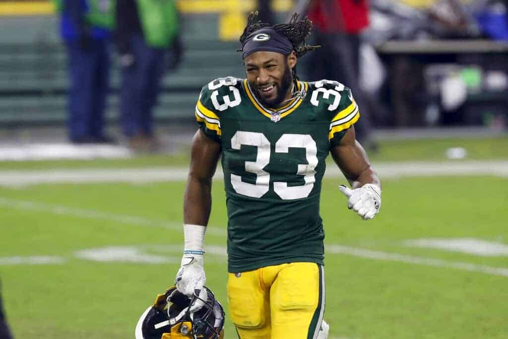 Green Bay Packers running back Aaron Jones was mocked on the web after mentioning "HIPAA" laws to answer a question about Aaron Rodgers