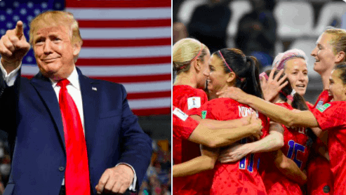 Former president Donald Trump had a lot to say about the 'wokeism' of Megan Rapinoe and the USWNT after their Olympics loss to Canada