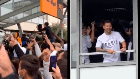 PSG fans went absolutely insane when former Barcelona superstar Lionel Messi showed up in Paris for his introduction with his new squad