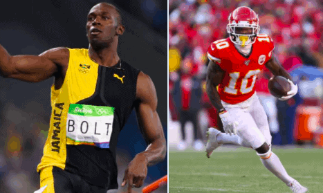 After Tyreek Hill has called out Usain Bolt for a race, the decorated Olympian has set some high stakes for Hill if they were to compete