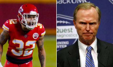 Kansas City Chiefs safety Tyrann Mathieu had a big problem with the 'shut up and play' tone used by Giants owner John Mara when discussing the taunting crackdown