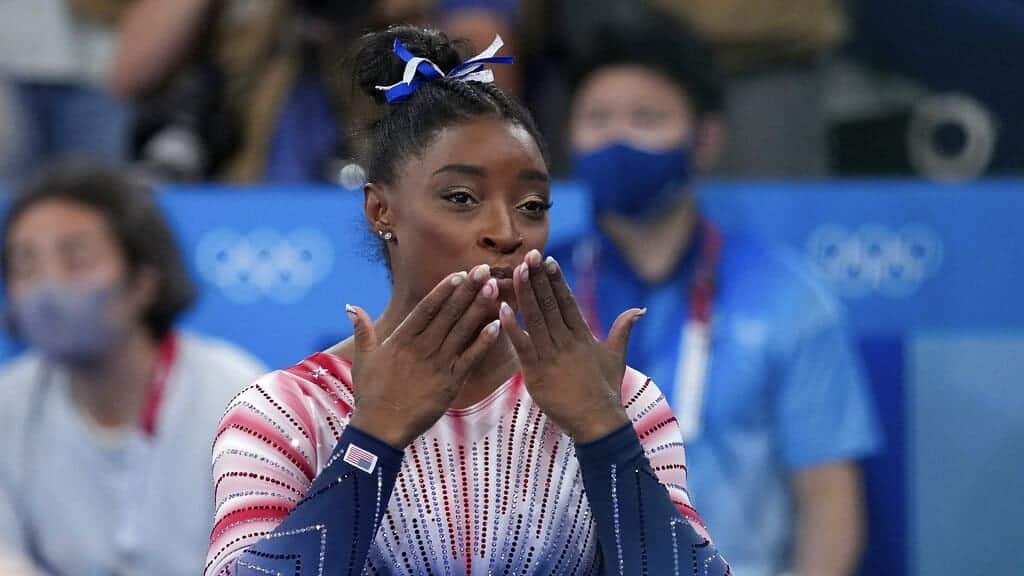 Simone Biles shared her support for American skier Mikaela Shiffrin following her disappointing finishes in the Winter Olympics
