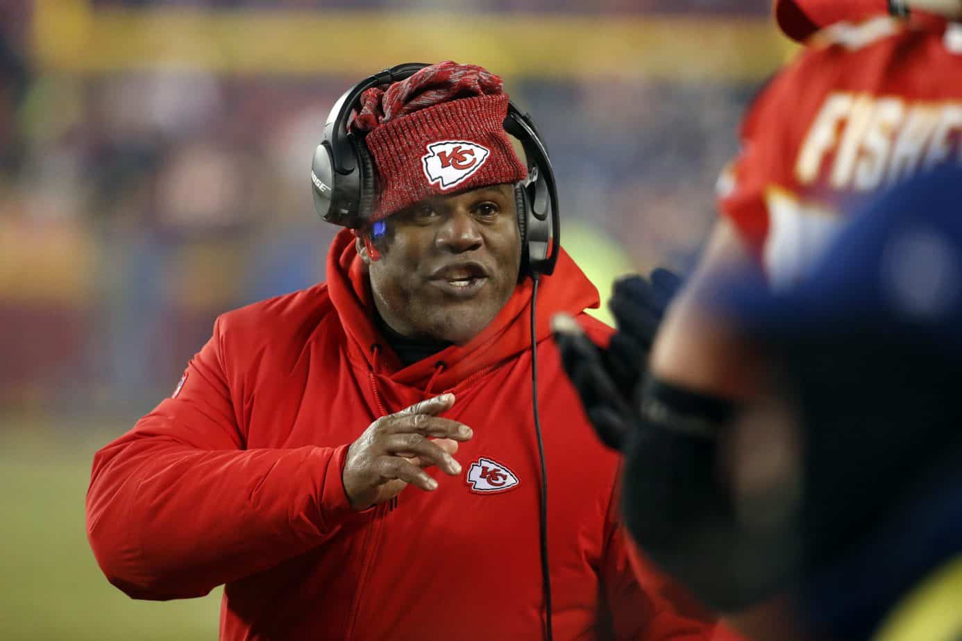 According to a report, Chiefs OC Eric Bieniemy may take a coordinator job elsewhere with his contract with Kansas City set to expire