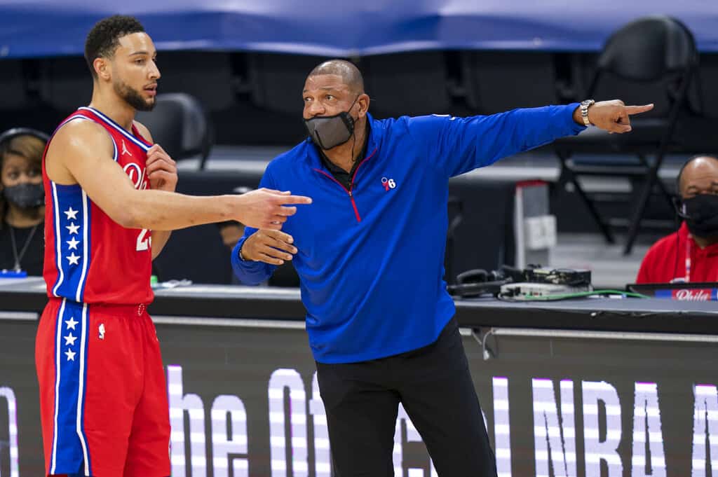 Philadelphia 76ers head coach Doc Rivers has kicked Ben Simmons out of practice and suspended him one day after he looked completely disinterested