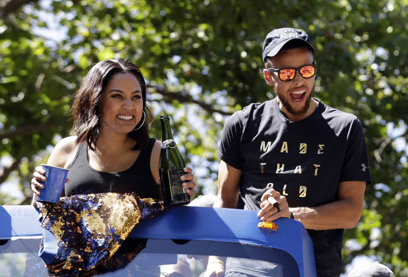 Steph Curry's wife, Ayesha Curry, took to social media to send out a chilling video after Steph broke the record for all time three-pointers