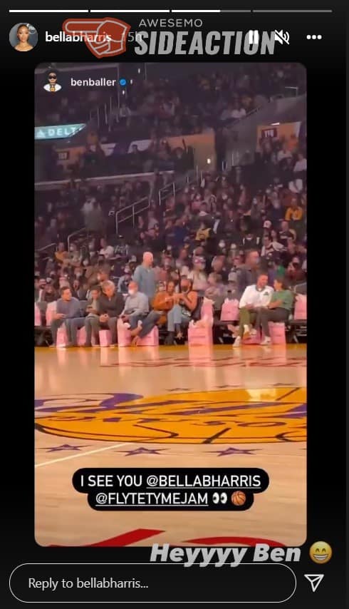 Jayson Tatum's New Girlfriend Bella B Was At Lakers/Celtics Game Last Night