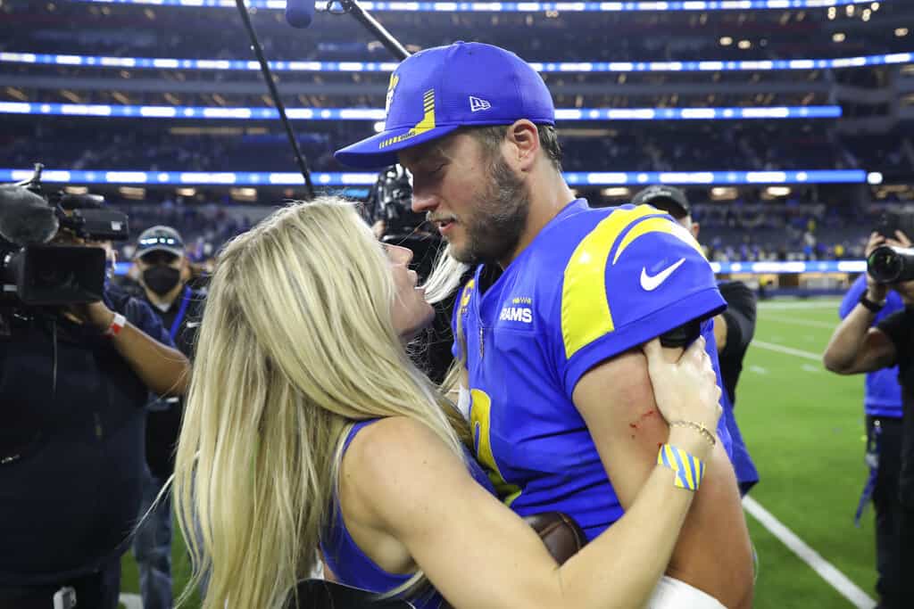 Matthew Stafford's wife, Kelly Stafford, revealed during a Today Show appearance that she wrote a letter to the Rams QB prior to the Super Bowl