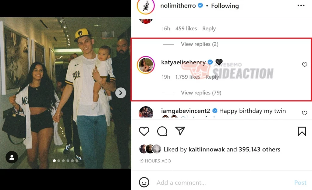 ClutchPoints on X: Katya Elise Henry, the mother of Tyler Herro's child,  posted, 'This hurts,' along with a quote about cheating on social media  today. She also no longer follows the Heat